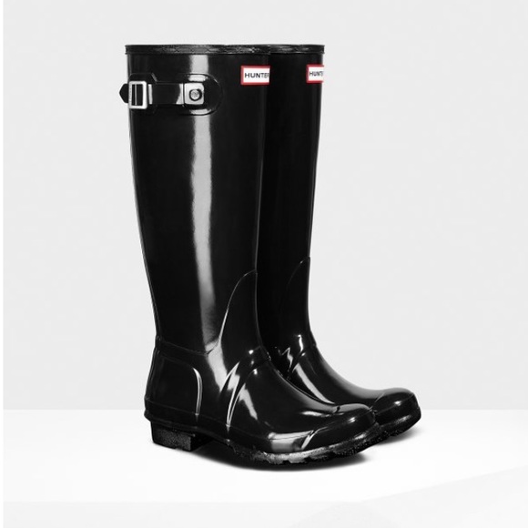 Hunter Shoes Hunter Original Tall Black Gloss Boots Poshmark